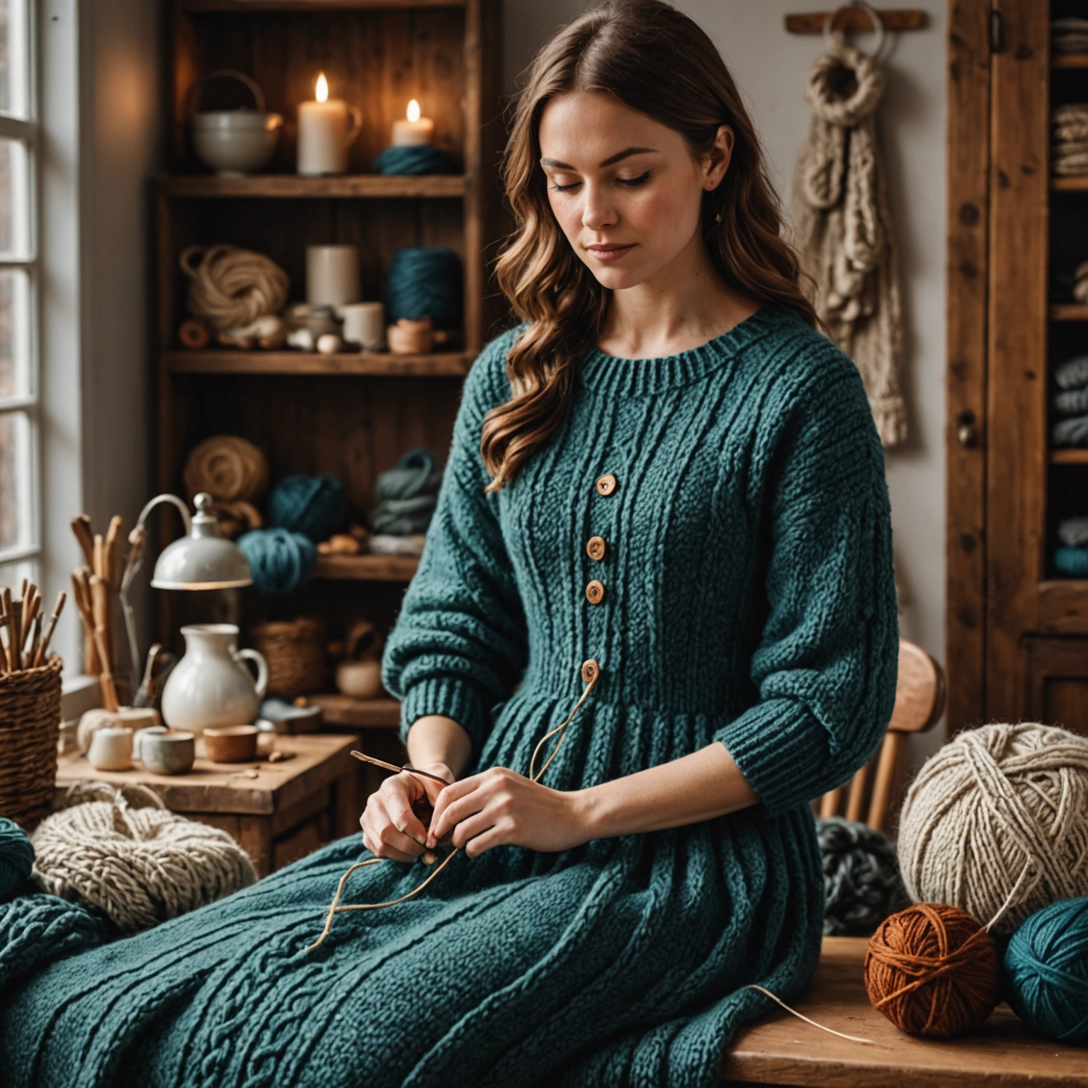Откройте для себя волшебство рукоделия: как связать платье спицами и погрузиться в мир творчества